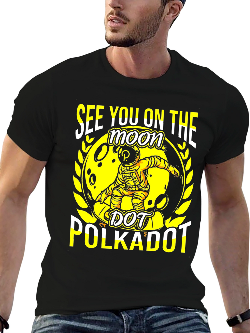 See You On The Moon Polkadot T-Shirt