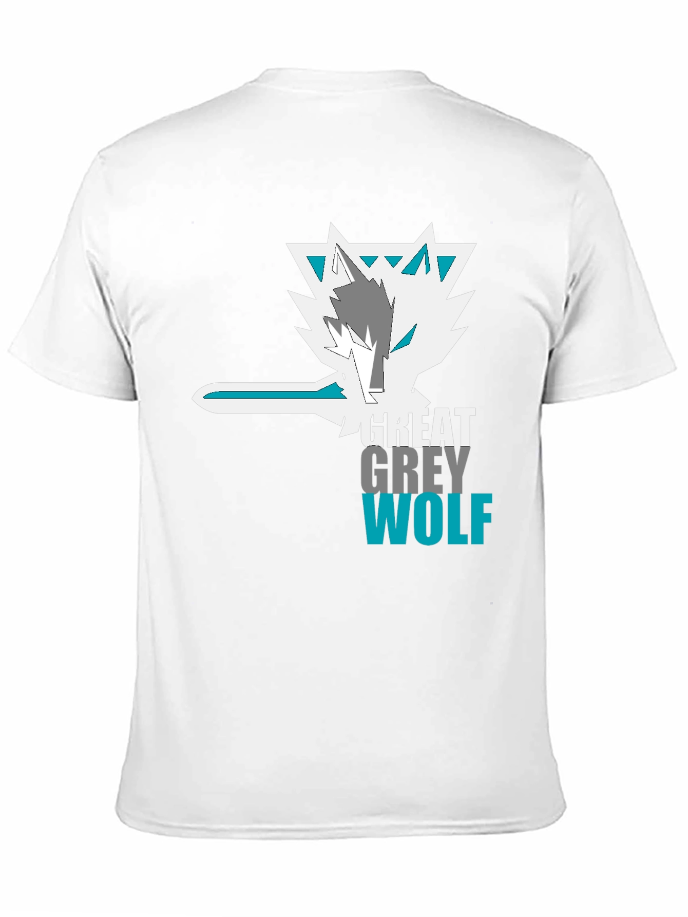Great Grey Wolf Graphic Tee - Black