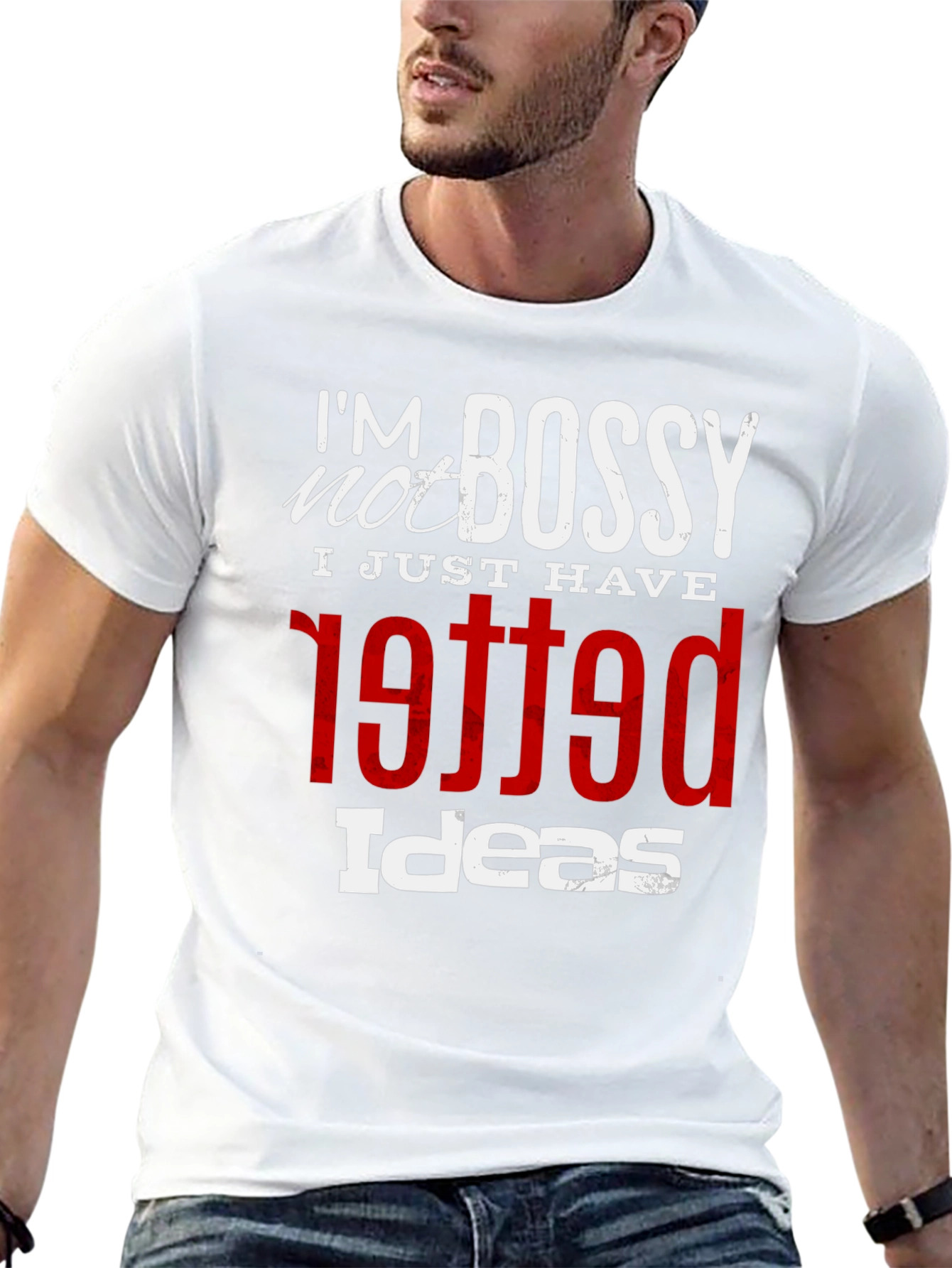 Im Not Bossy Graphic Tee - Unique Printed T-Shirt