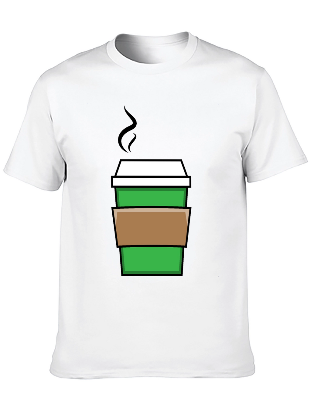 Coffee Cup Graphic Tee - Black