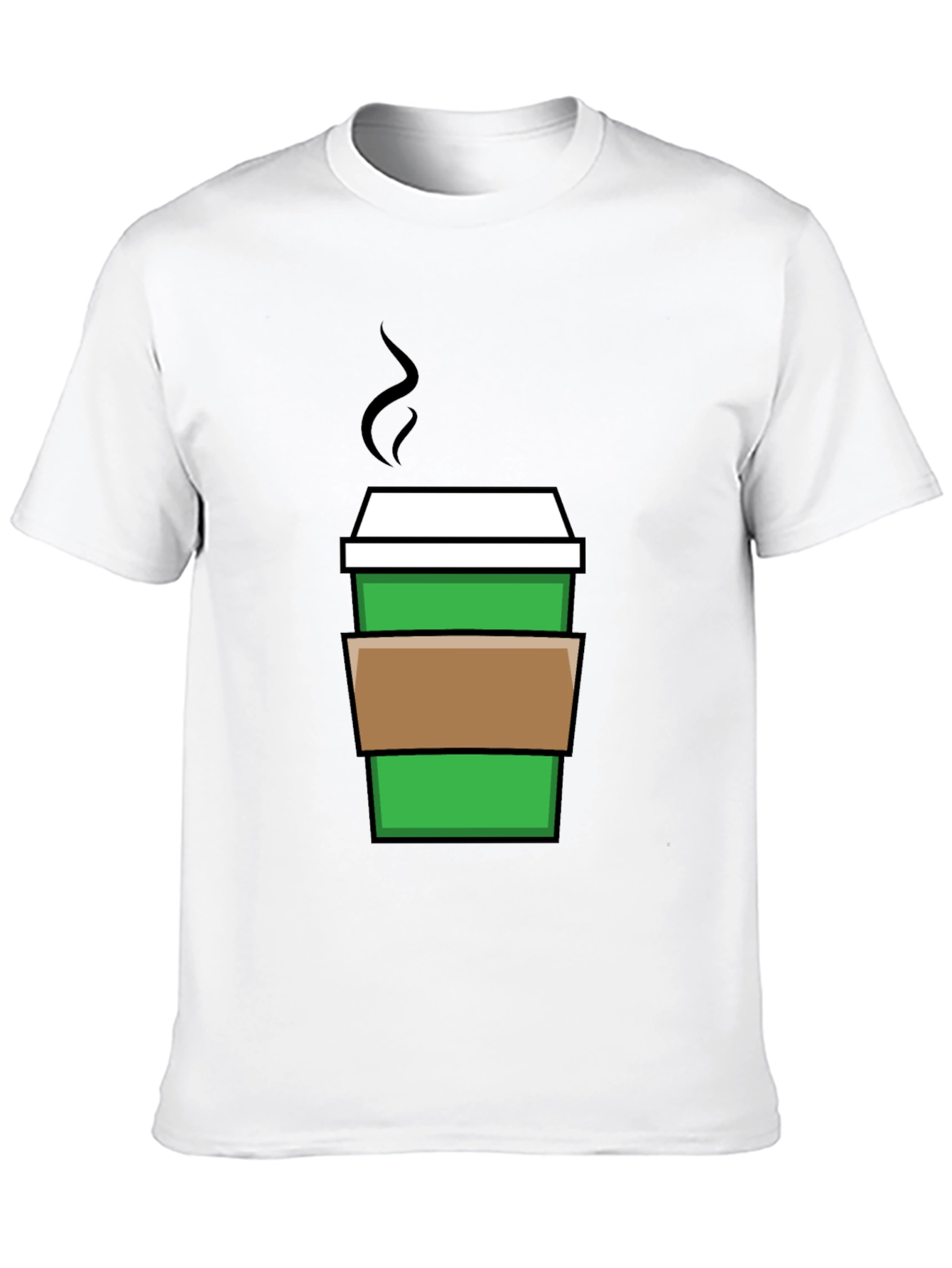 Coffee Cup Graphic Tee - Black