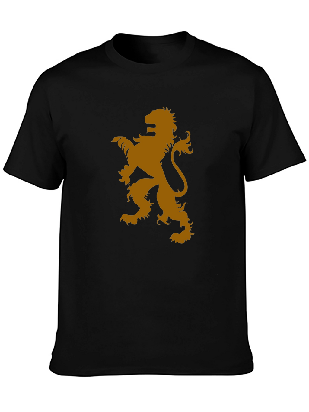 Lion Rampant Graphic Tee - Stylish Mens Black T-Shirt