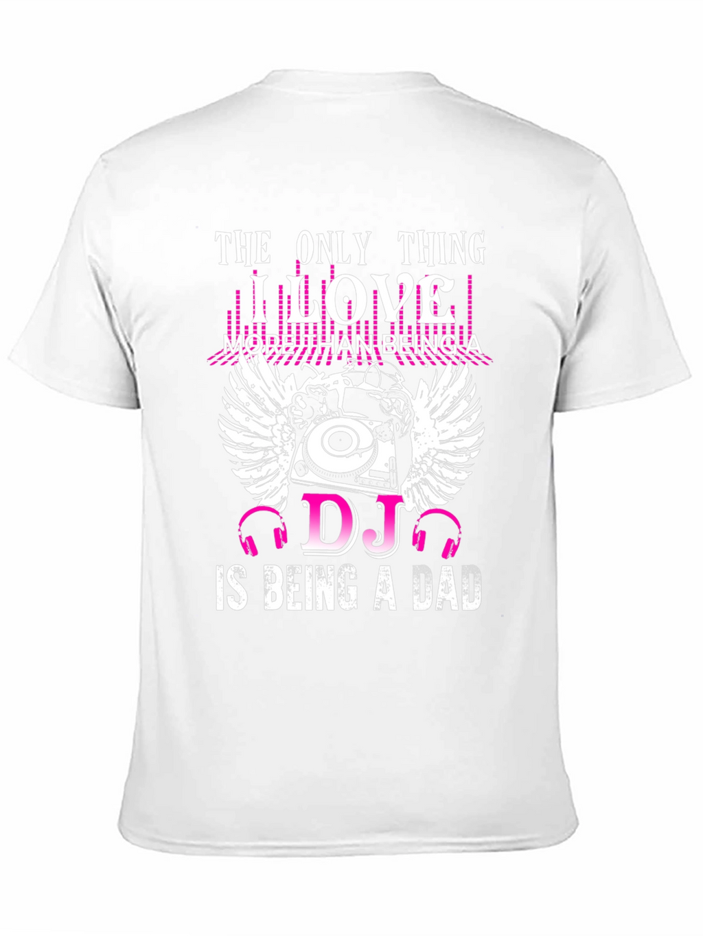 DJ Dad Black T-Shirt Music Lover Tee