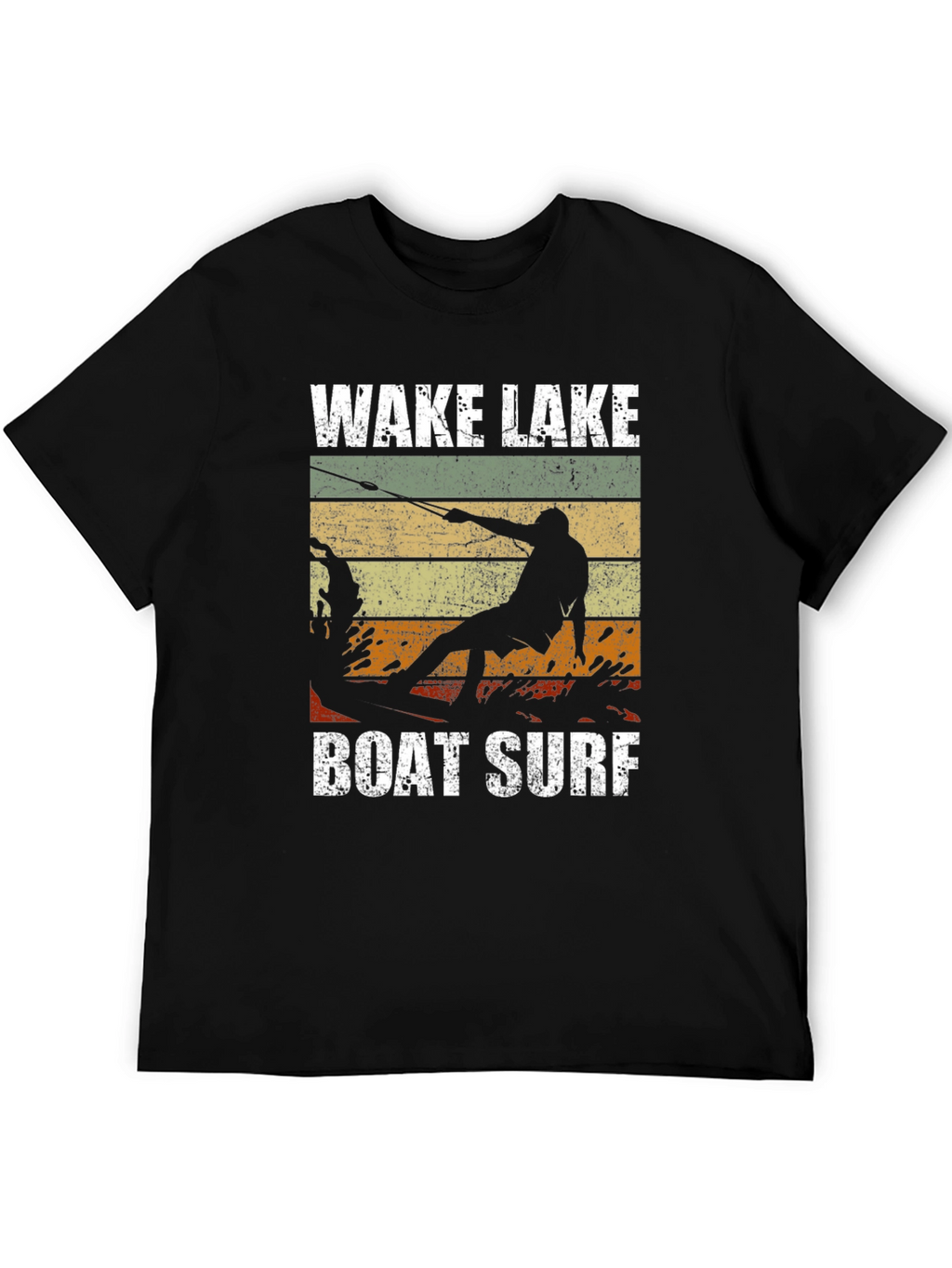 Wake Lake Boat Surf T-Shirt Graphic Tee