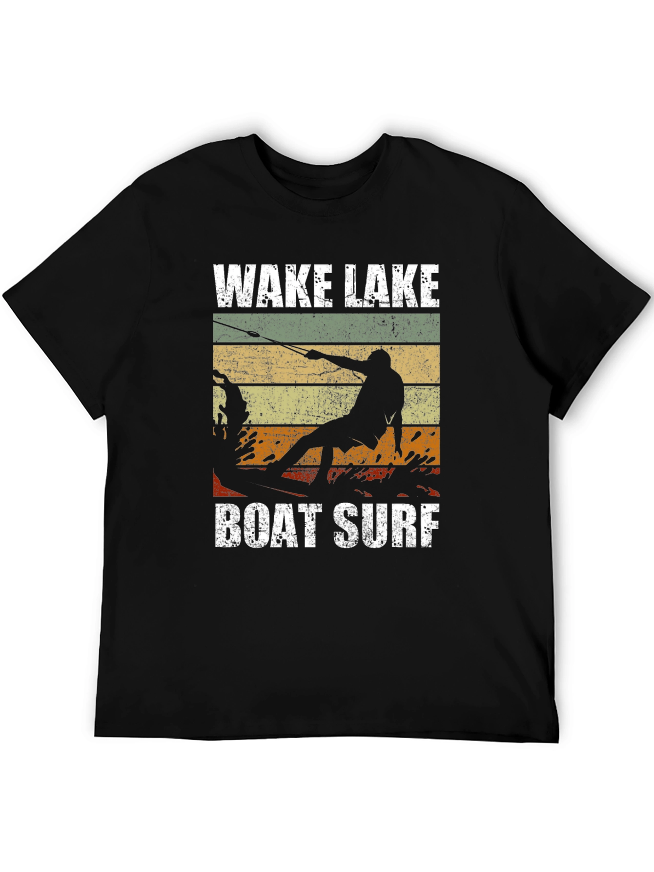 Wake Lake Boat Surf T-Shirt Graphic Tee