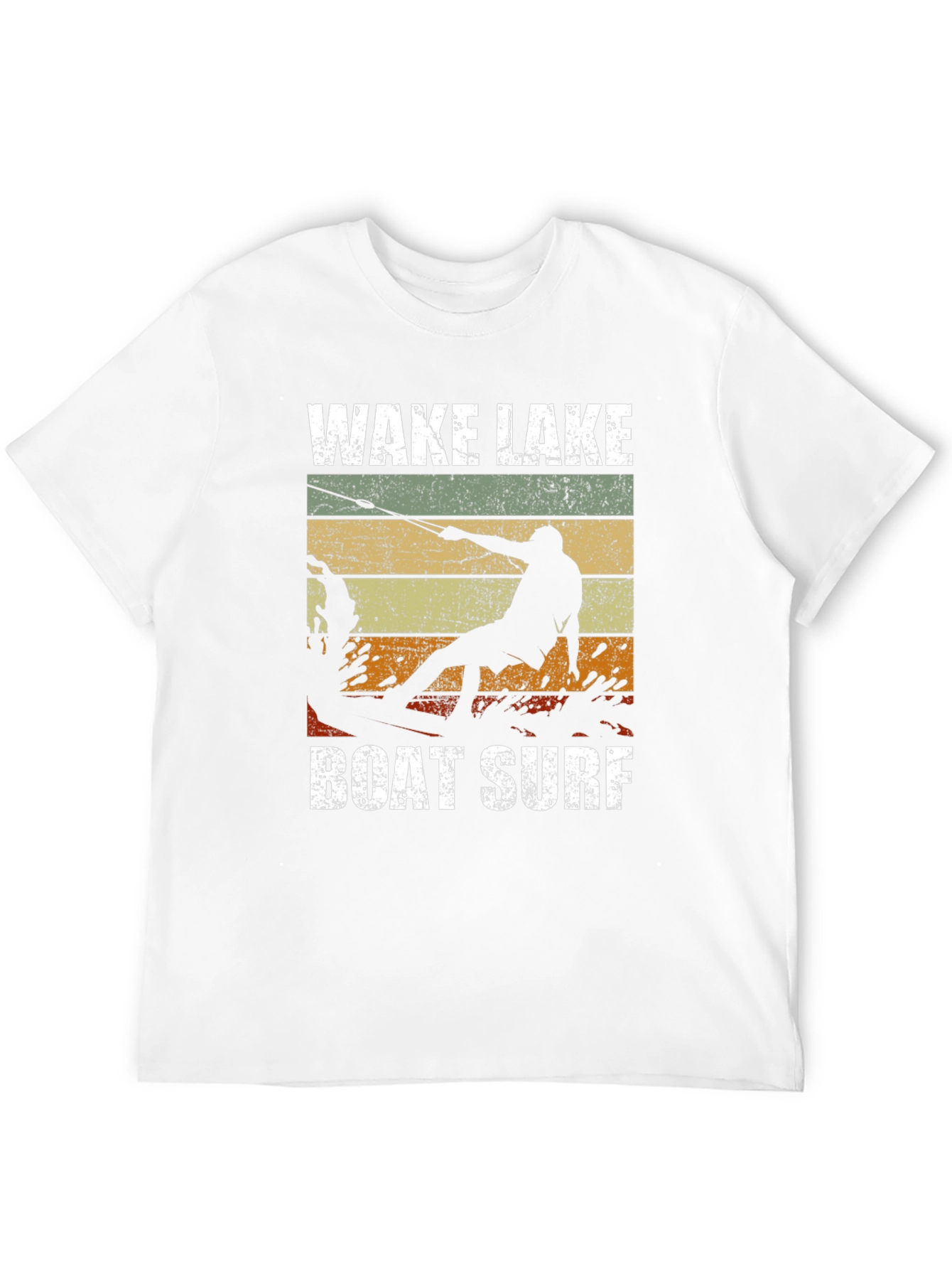 Wake Lake Boat Surf T-Shirt Graphic Tee