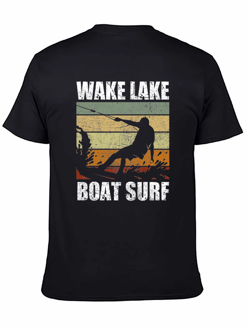 Wake Lake Boat Surf T-Shirt Graphic Tee