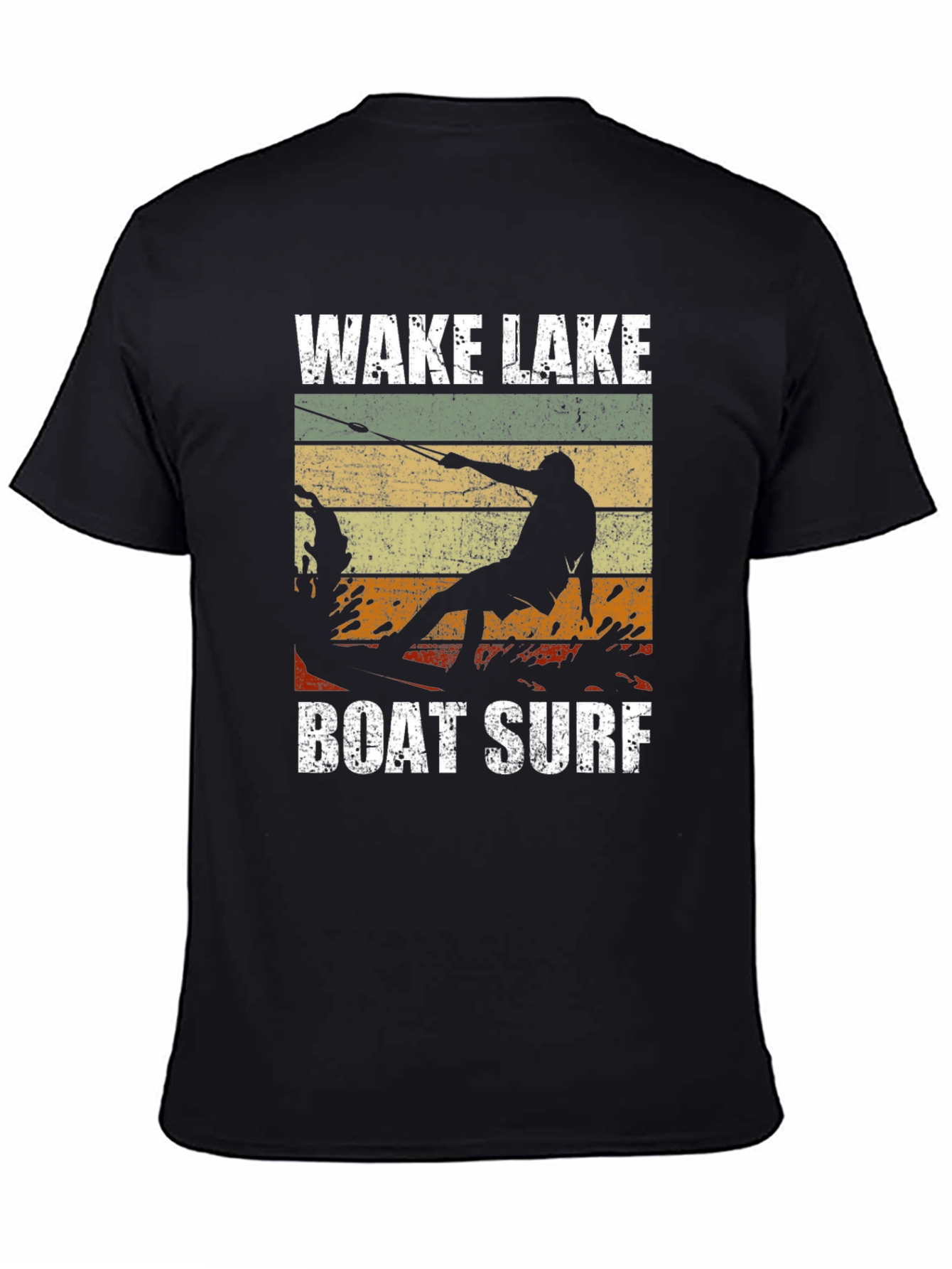 Wake Lake Boat Surf T-Shirt Graphic Tee
