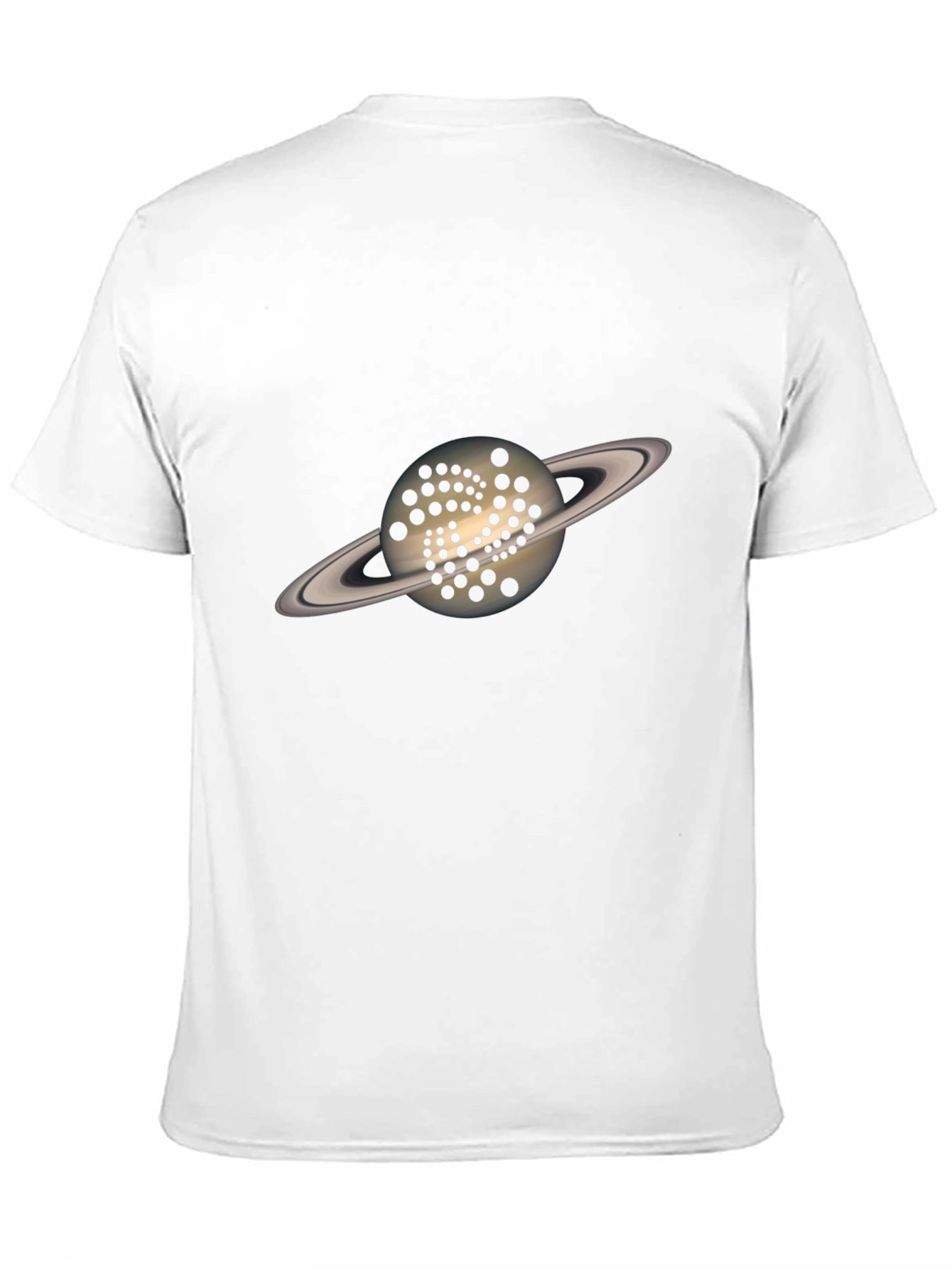 Saturn IOTA Crypto T-Shirt - Black Graphic Tee