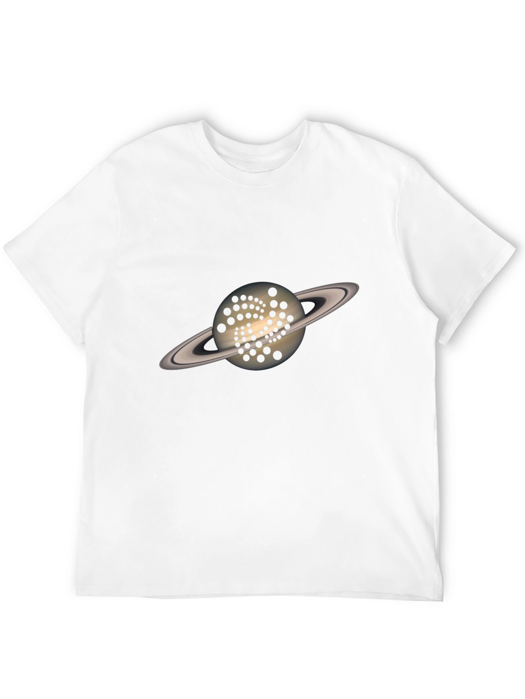 Saturn IOTA Crypto T-Shirt - Black Graphic Tee