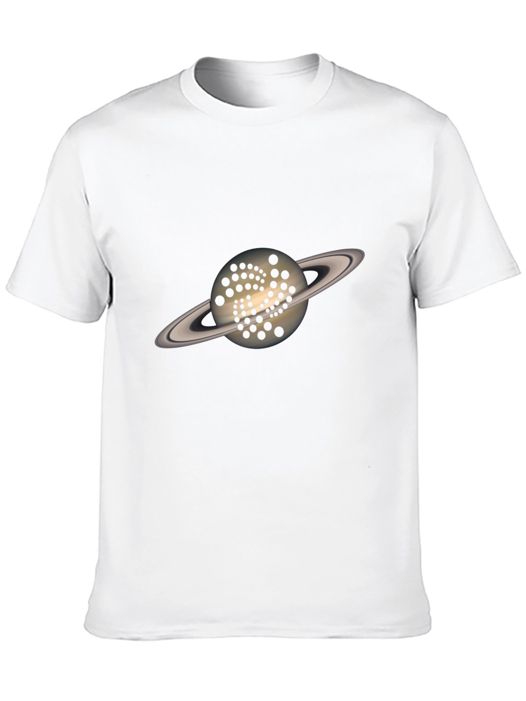 Saturn IOTA Crypto T-Shirt - Black Graphic Tee
