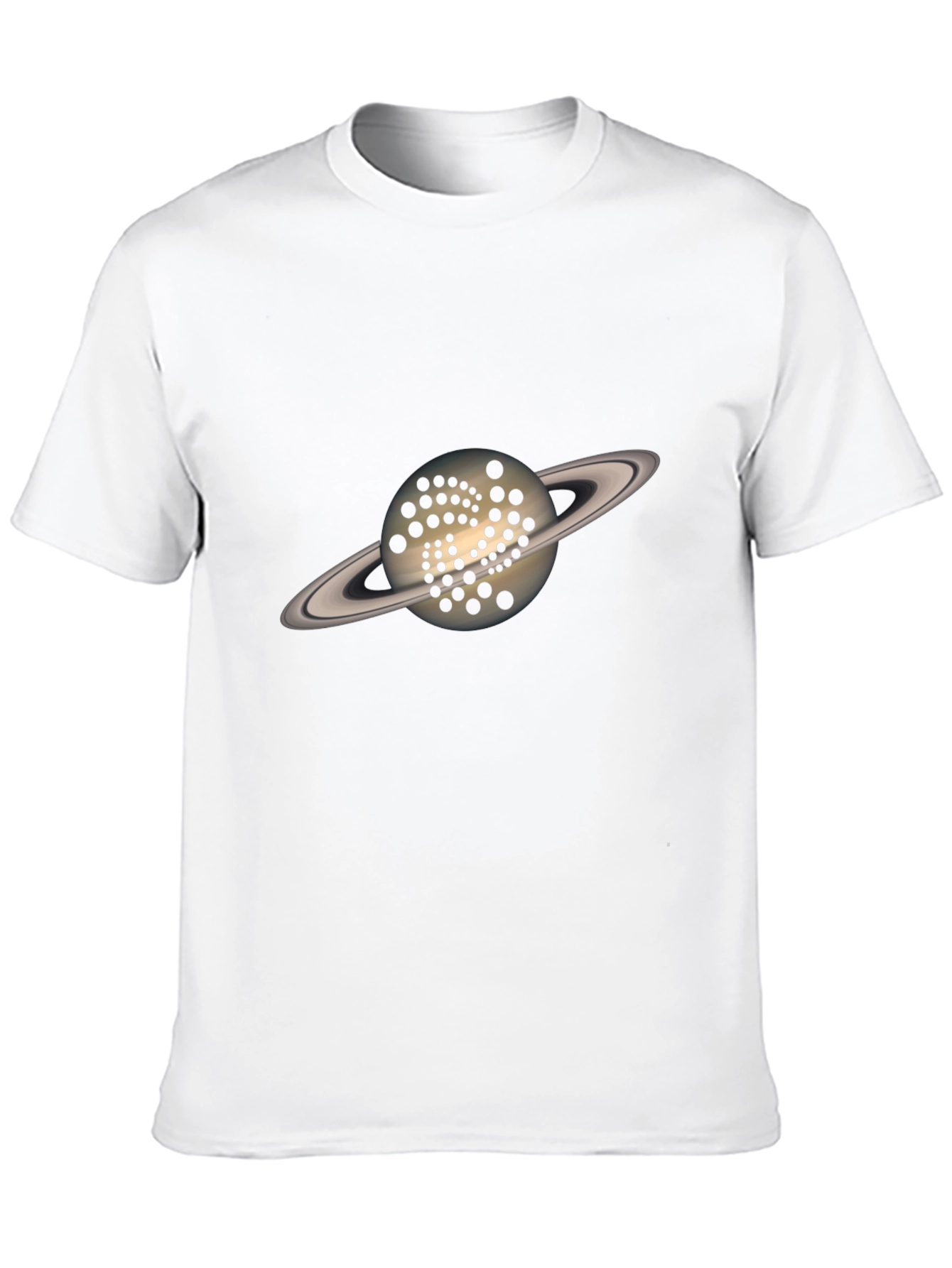 Saturn IOTA Crypto T-Shirt - Black Graphic Tee