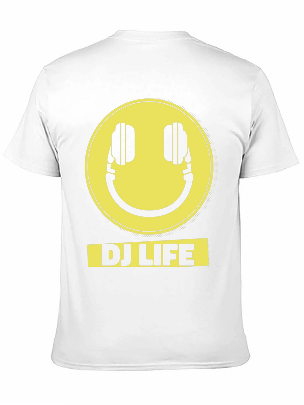 DJ Life Smiley Face Graphic Tee - Black