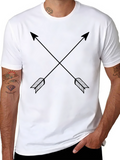 Crossed Arrow Graphic Tee - Mens Black T-Shirt