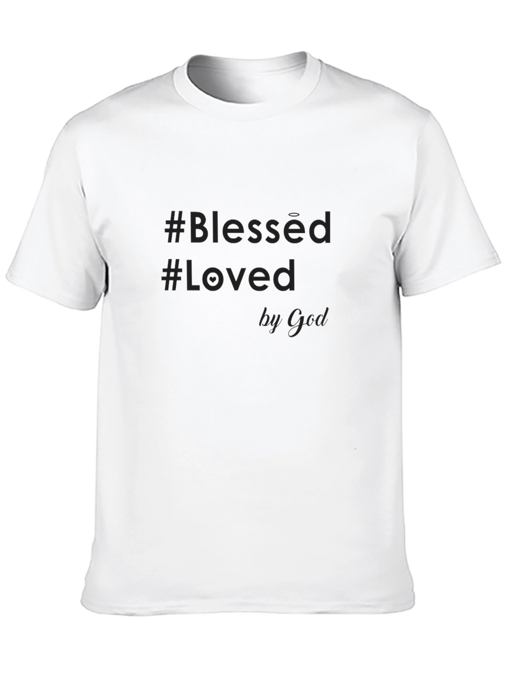 Blessed & Loved by God Black Graphic Tee