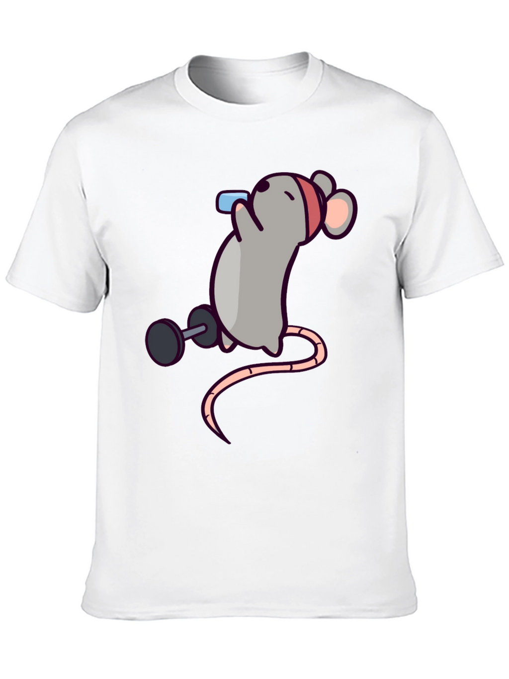 Workout Mouse Graphic T-Shirt