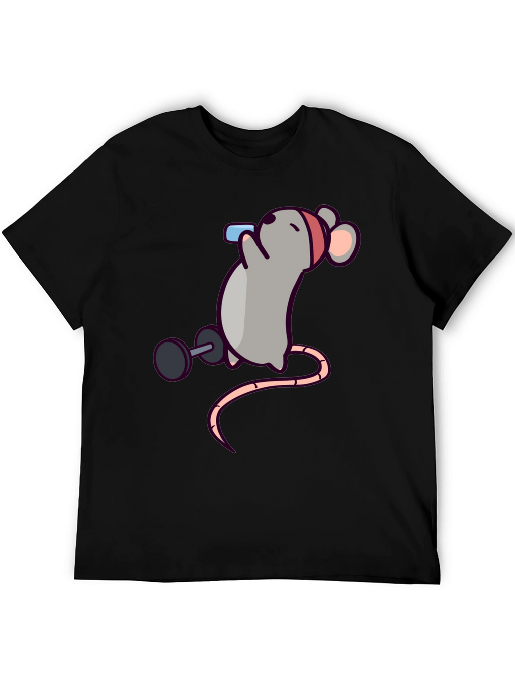 Workout Mouse Graphic T-Shirt