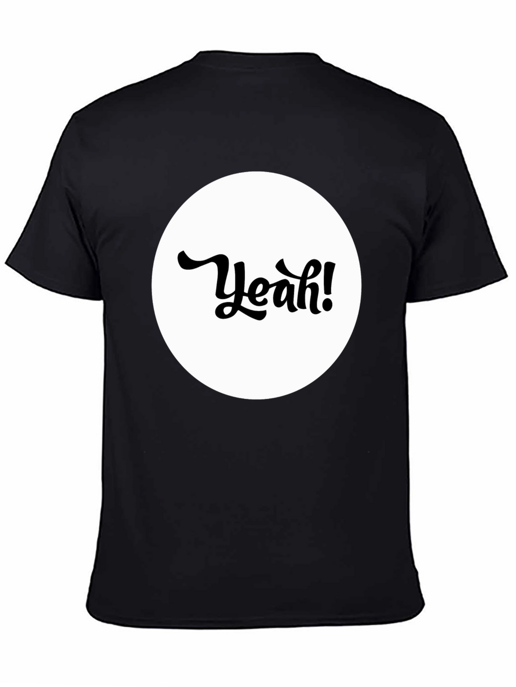 Yeah! Graphic Tee - Black Cotton T-Shirt