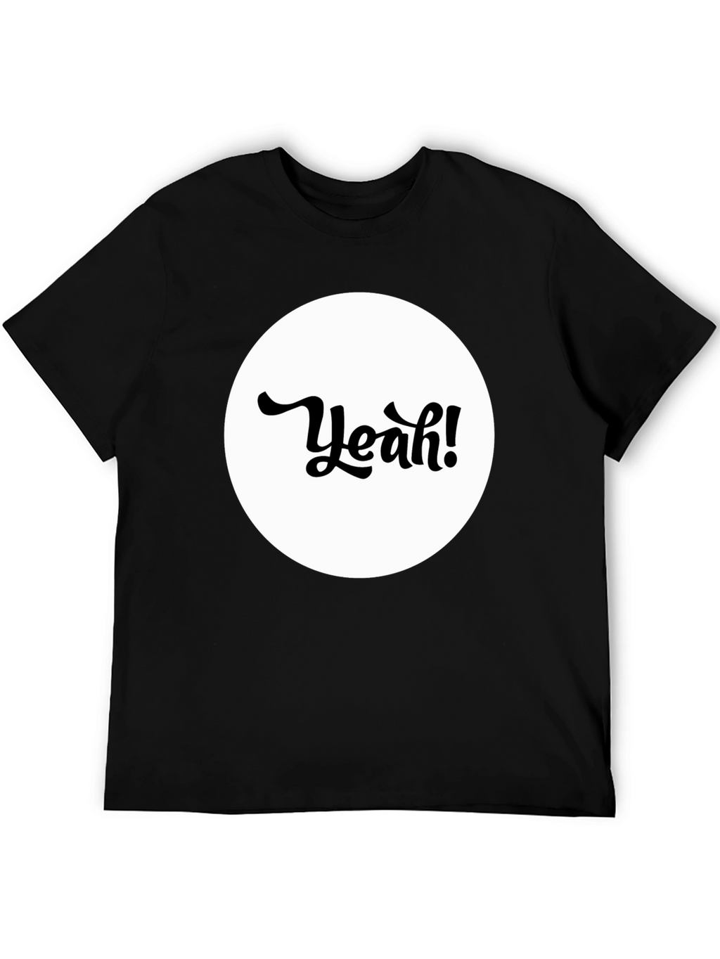 Yeah! Graphic Tee - Black Cotton T-Shirt
