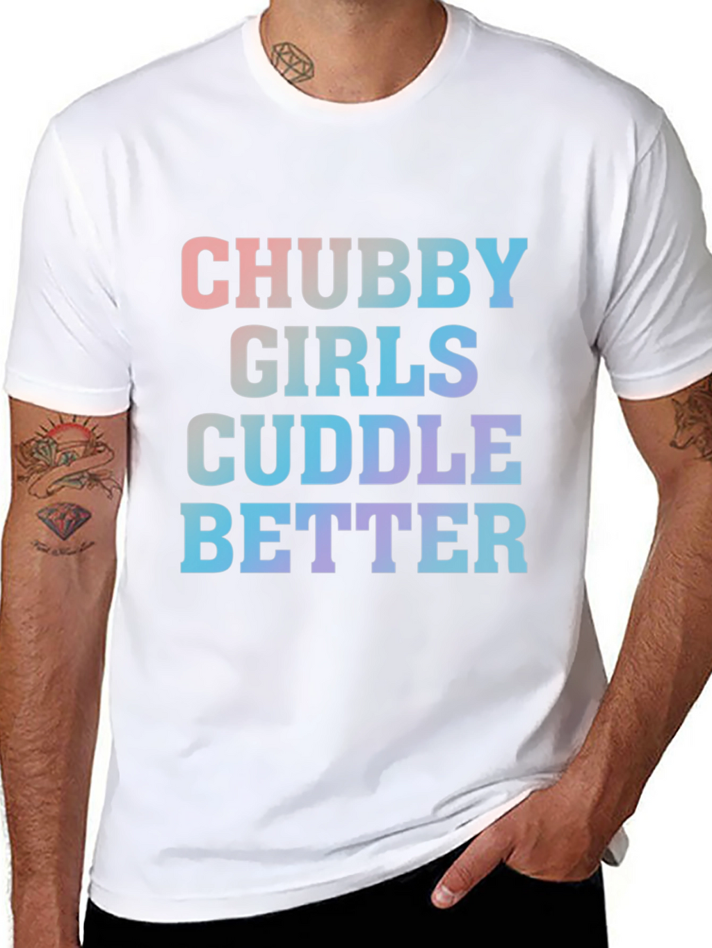 Chubby Girls Cuddle Better Tee