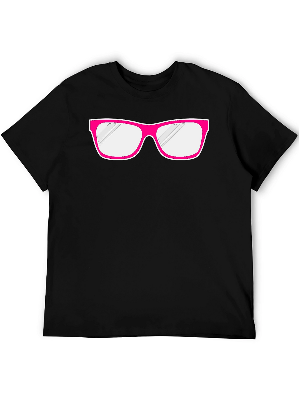 Fun Pink Glasses Graphic T-Shirt - Quirky & Stylish