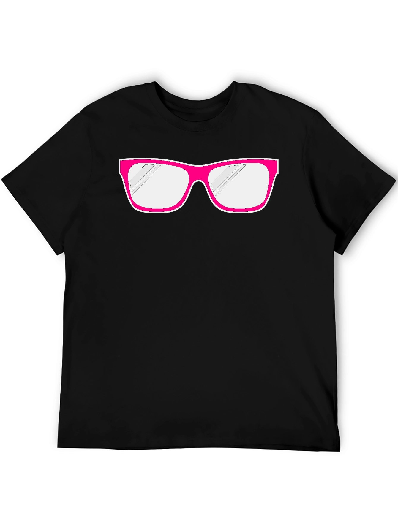 Fun Pink Glasses Graphic T-Shirt - Quirky & Stylish