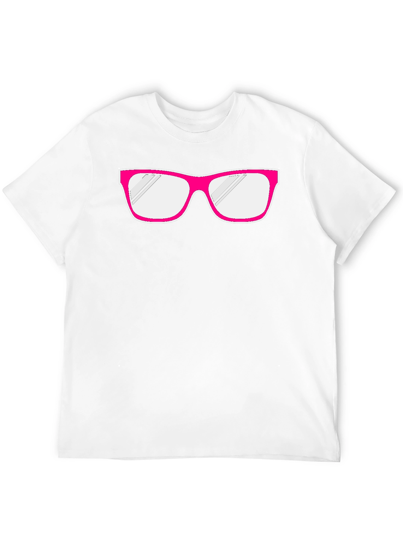 Fun Pink Glasses Graphic T-Shirt - Quirky & Stylish