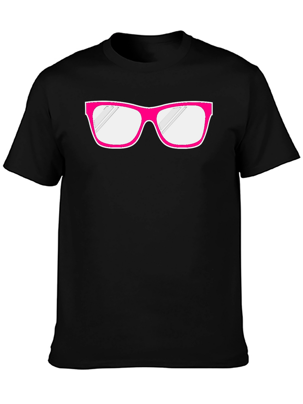 Fun Pink Glasses Graphic T-Shirt - Quirky & Stylish