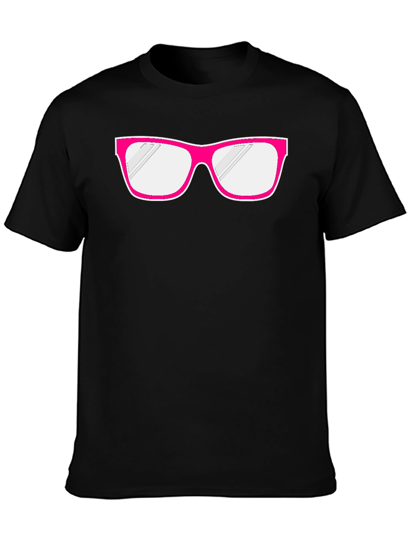 Fun Pink Glasses Graphic T-Shirt - Quirky & Stylish