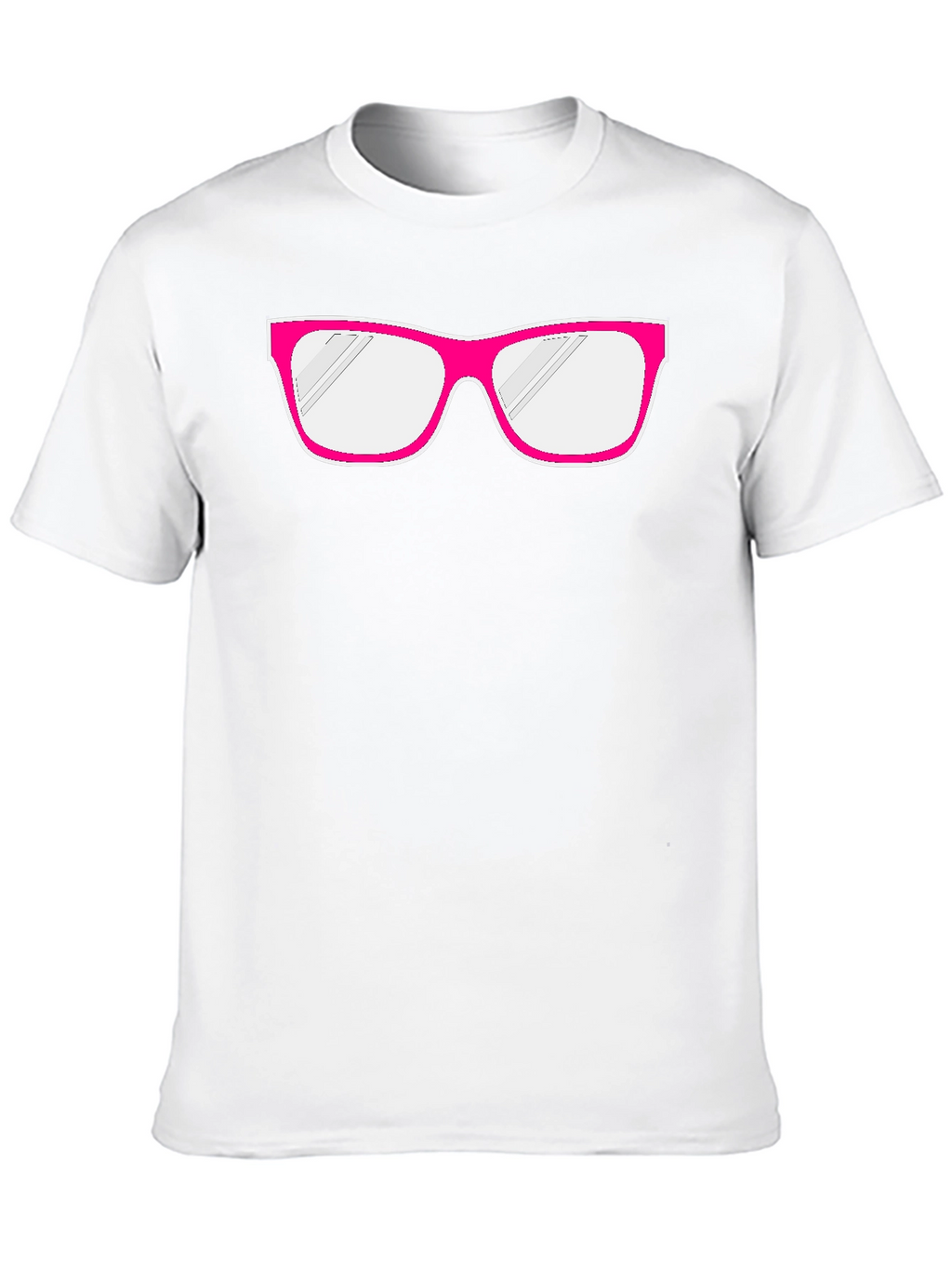 Fun Pink Glasses Graphic T-Shirt - Quirky & Stylish