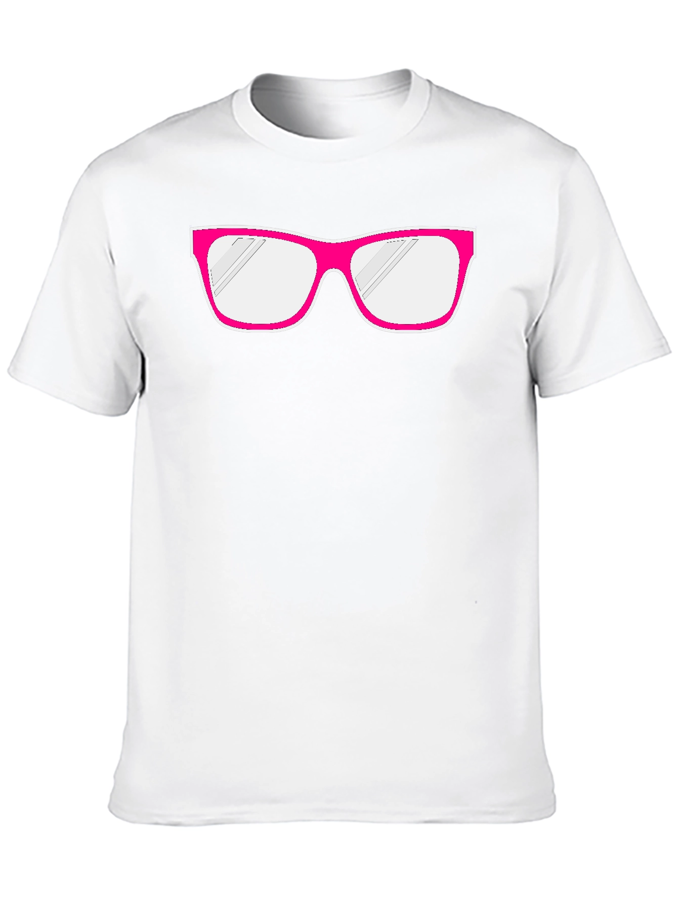Fun Pink Glasses Graphic T-Shirt - Quirky & Stylish
