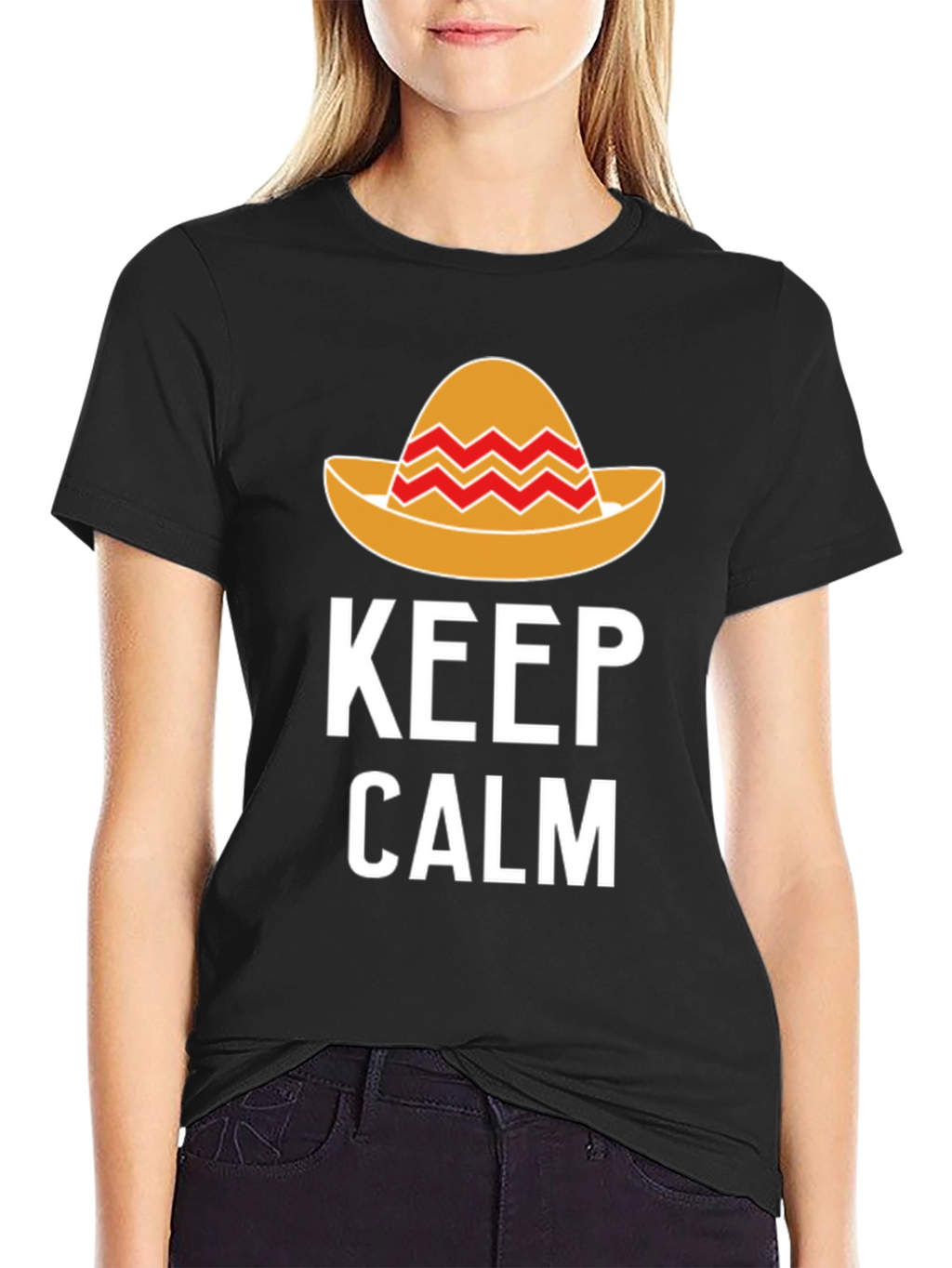 Keep Calm Sombrero T-Shirt - Fiesta Fun!