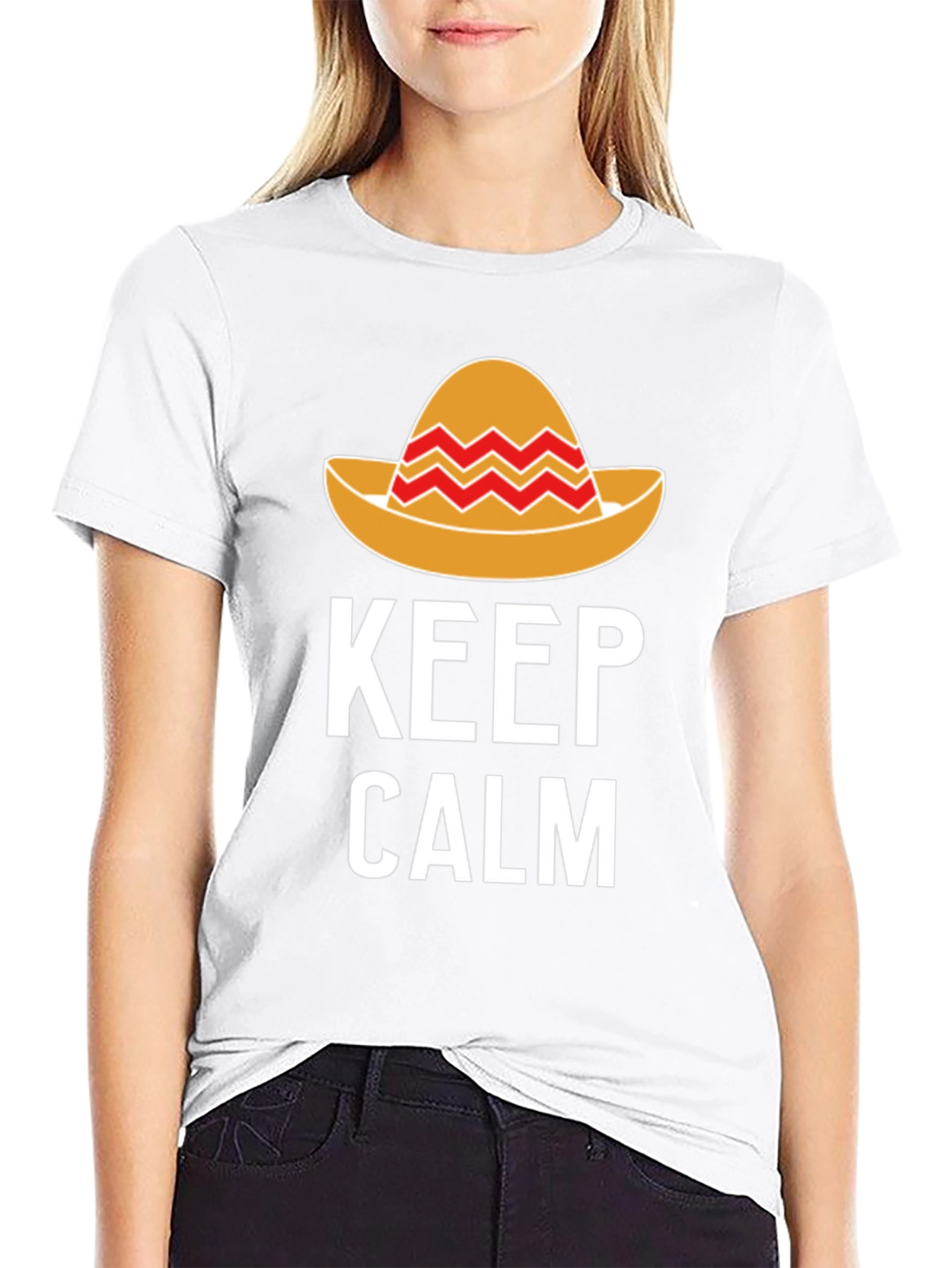Keep Calm Sombrero T-Shirt - Fiesta Fun!