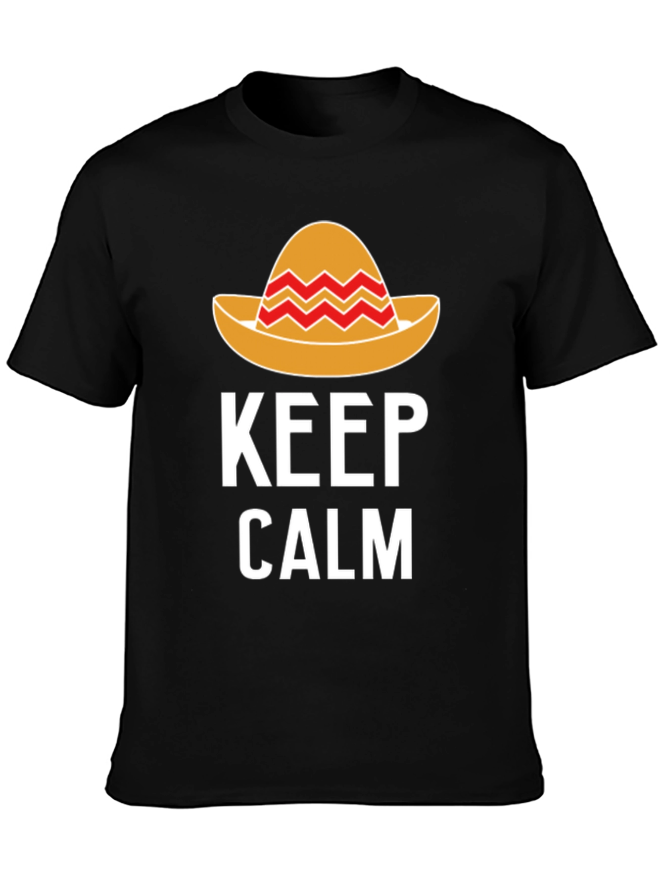 Keep Calm Sombrero T-Shirt - Fiesta Fun!