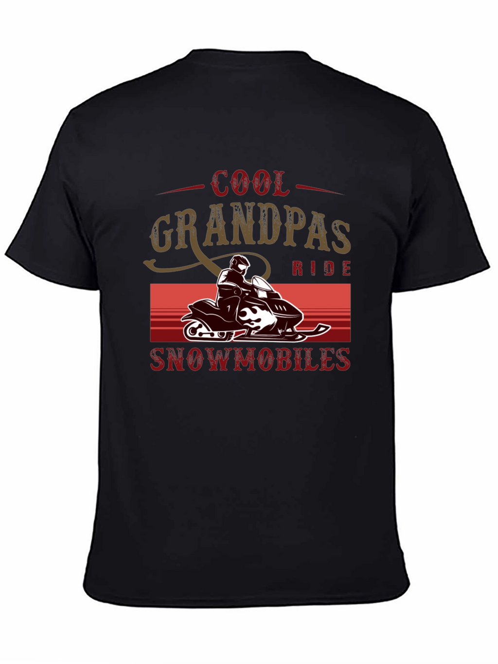 Cool Grandpas Ride Snowmobiles T-Shirt