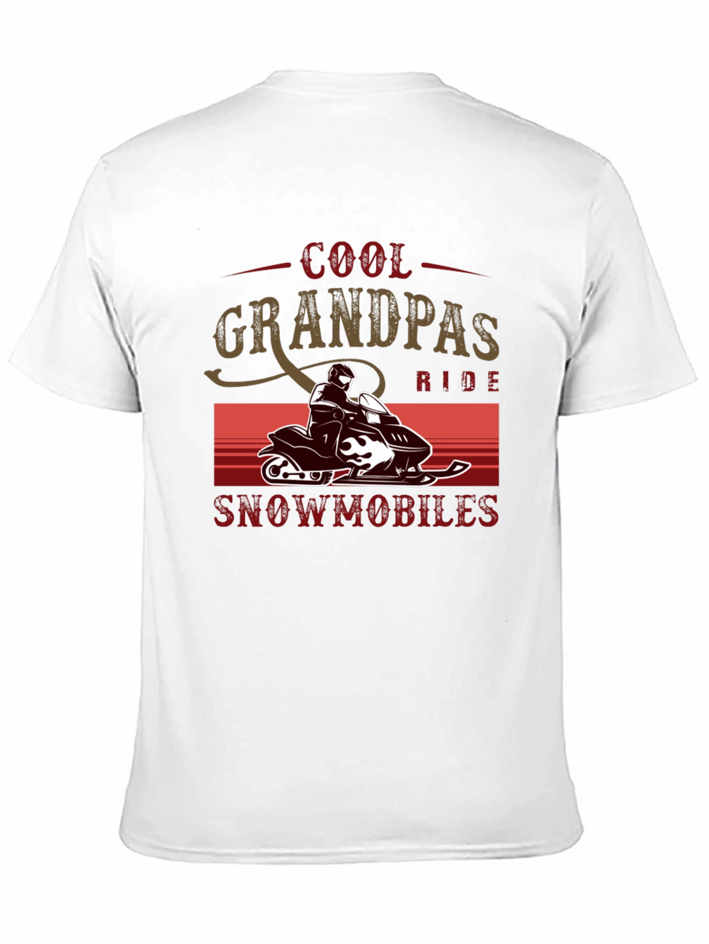 Cool Grandpas Ride Snowmobiles T-Shirt