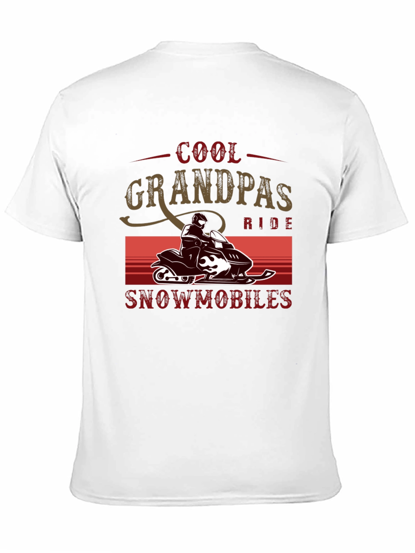 Cool Grandpas Ride Snowmobiles T-Shirt