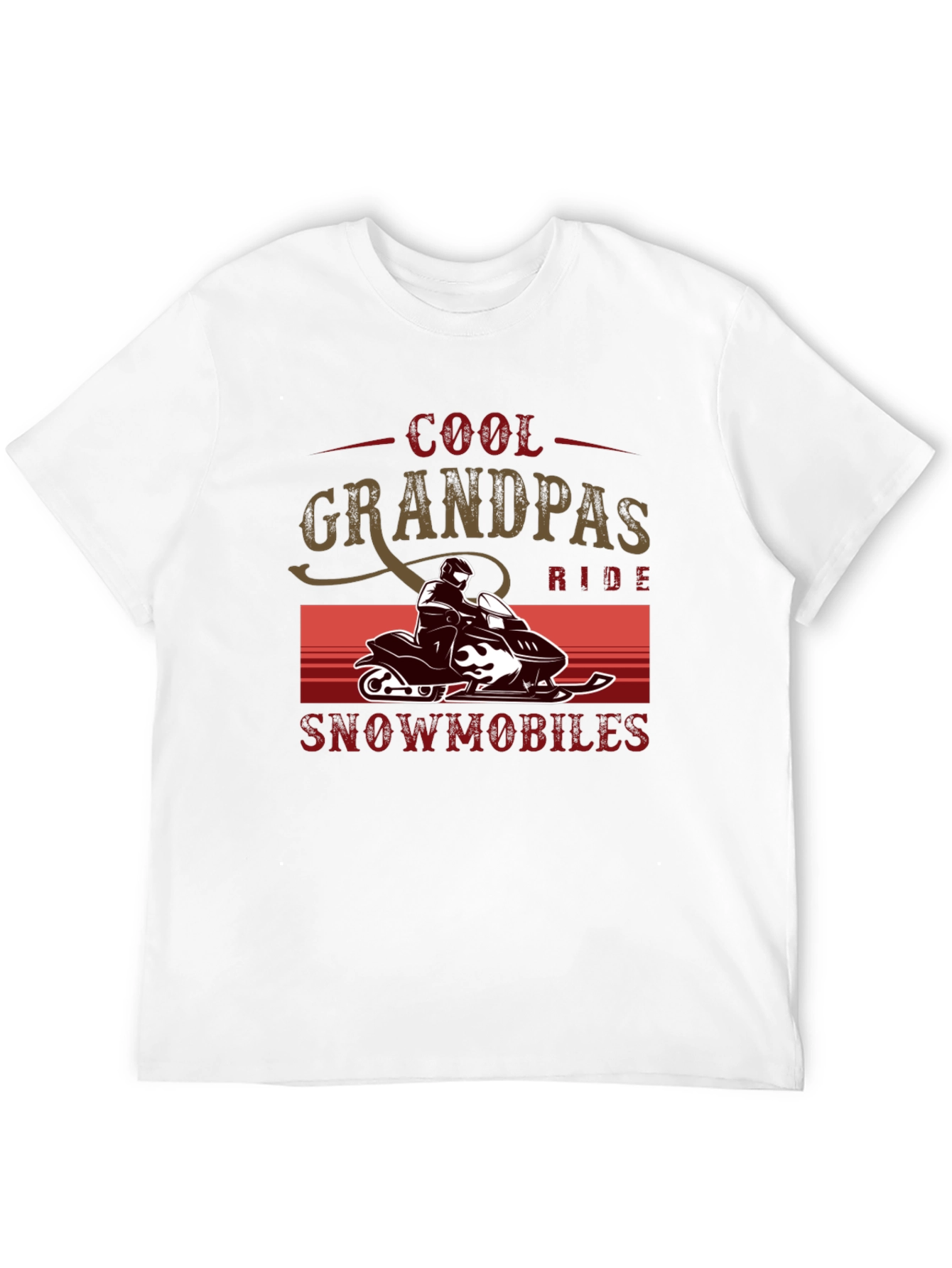 Cool Grandpas Ride Snowmobiles T-Shirt