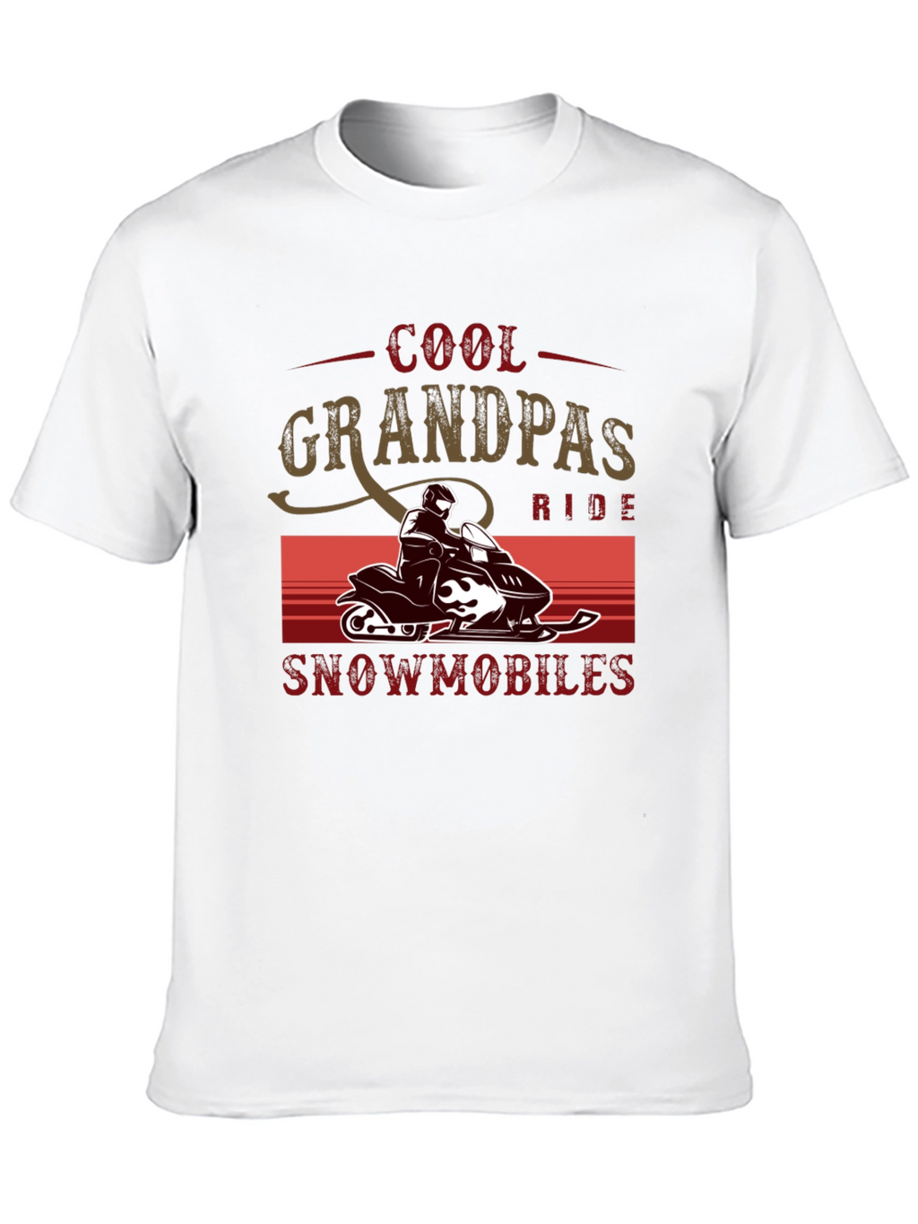 Cool Grandpas Ride Snowmobiles T-Shirt