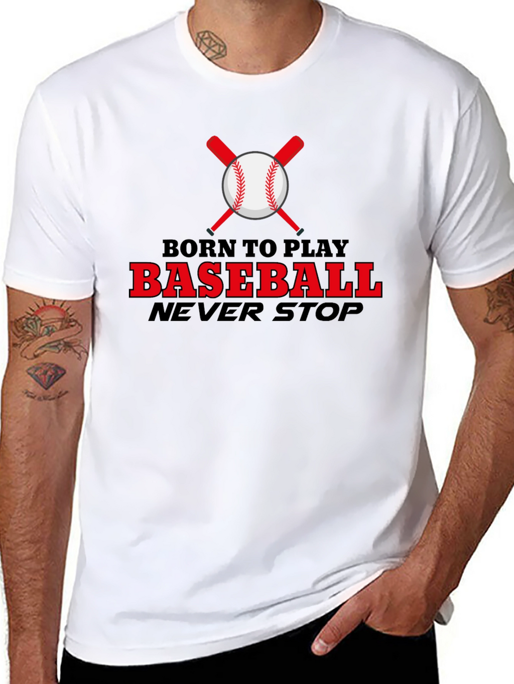 Born To Play Baseball T-Shirt