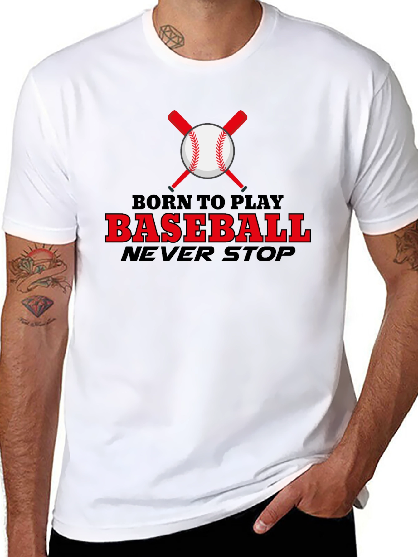 Born To Play Baseball T-Shirt