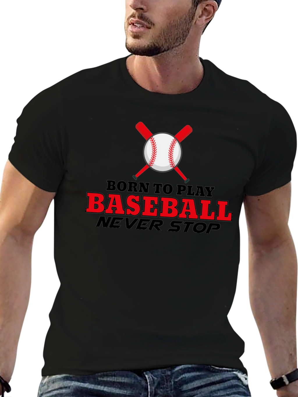 Born To Play Baseball T-Shirt
