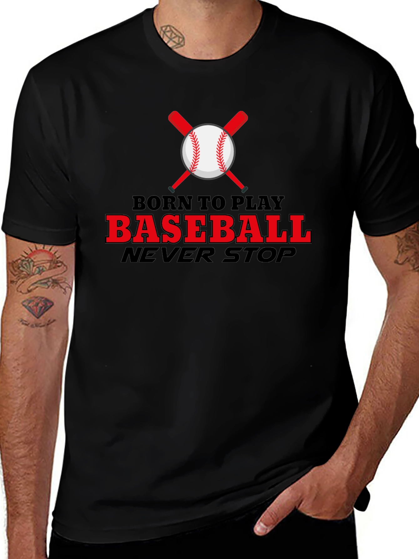 Born To Play Baseball T-Shirt