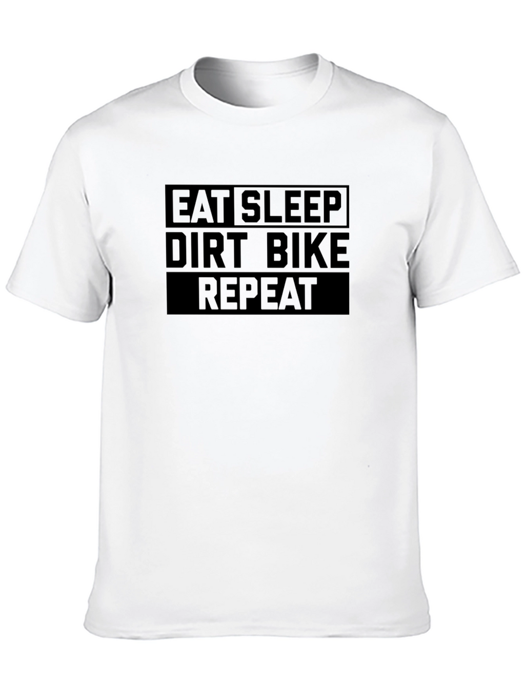 Eat Sleep Dirt Bike Repeat Black T-Shirt