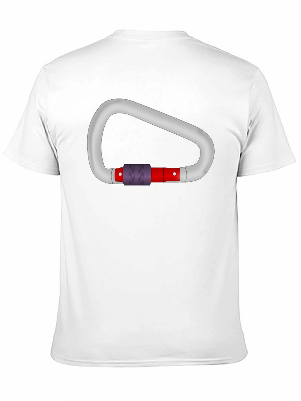 Carabiner Graphic Tee - Black Cotton T-Shirt