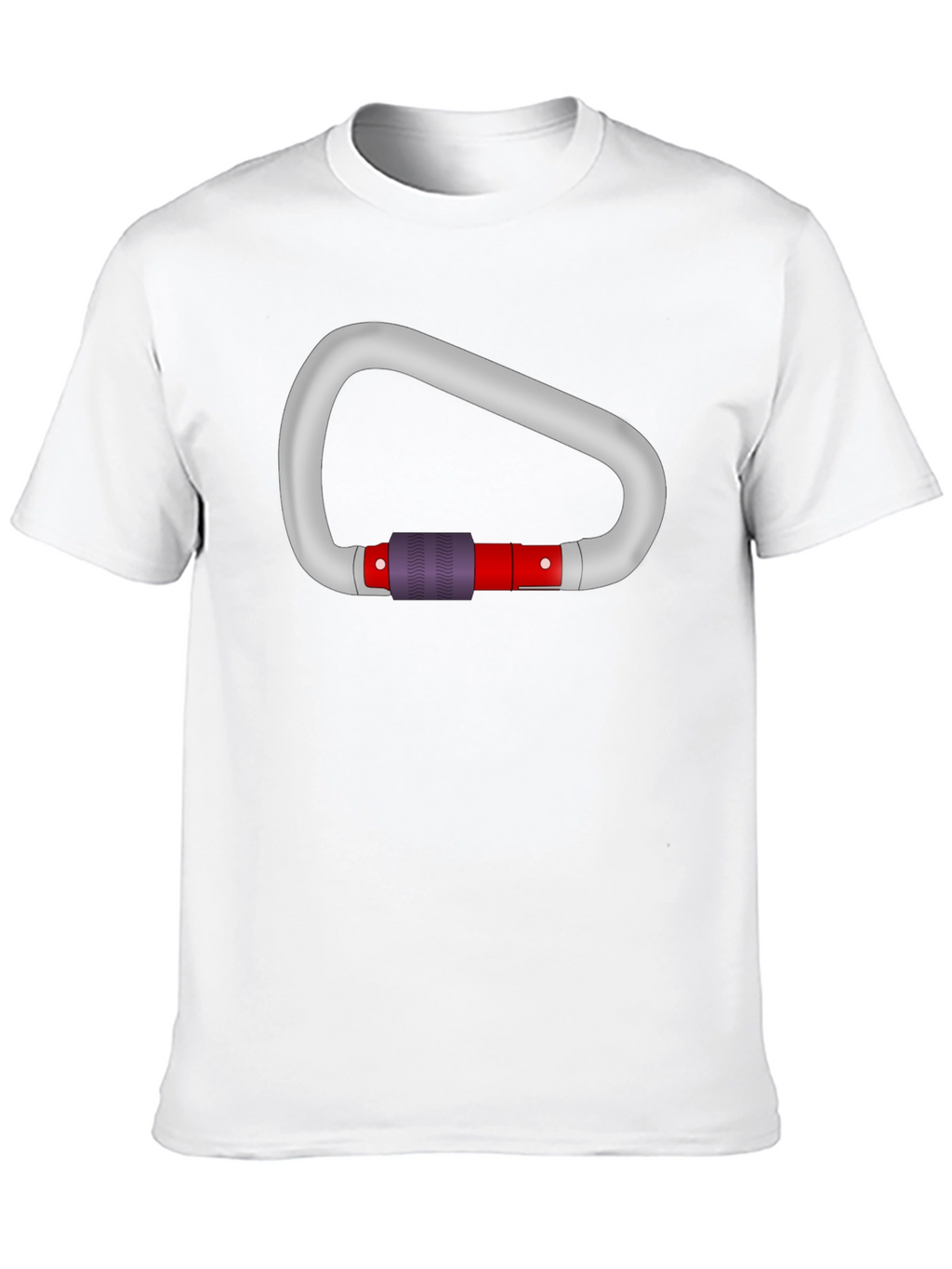 Carabiner Graphic Tee - Black Cotton T-Shirt