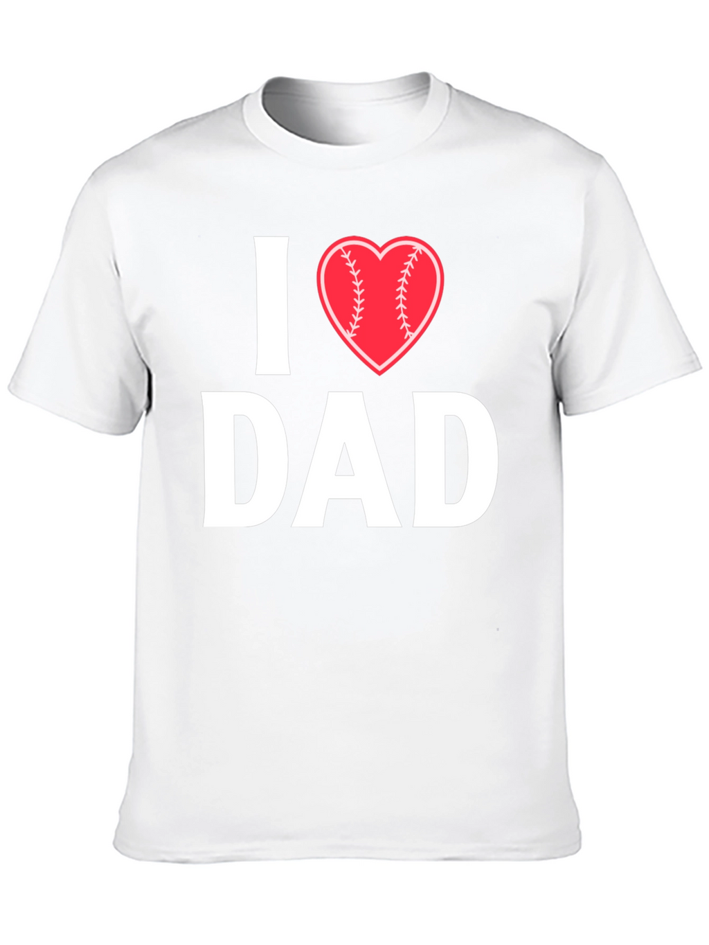 I Heart Baseball Dad T-Shirt