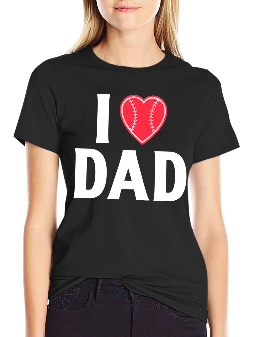 I Heart Baseball Dad T-Shirt
