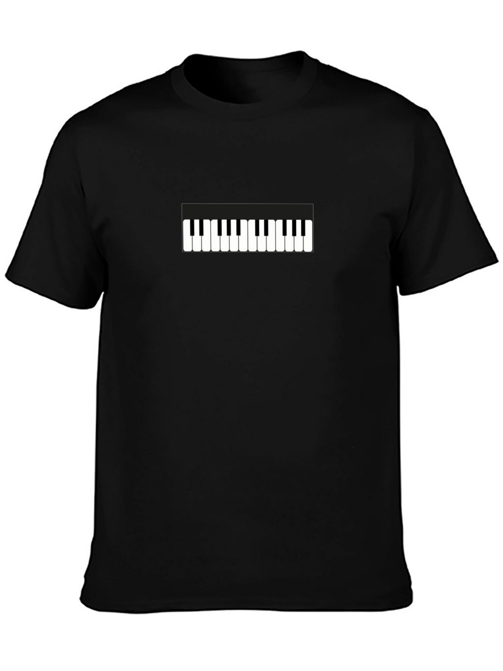 Piano Keys Graphic Tee - Black Unisex T-Shirt