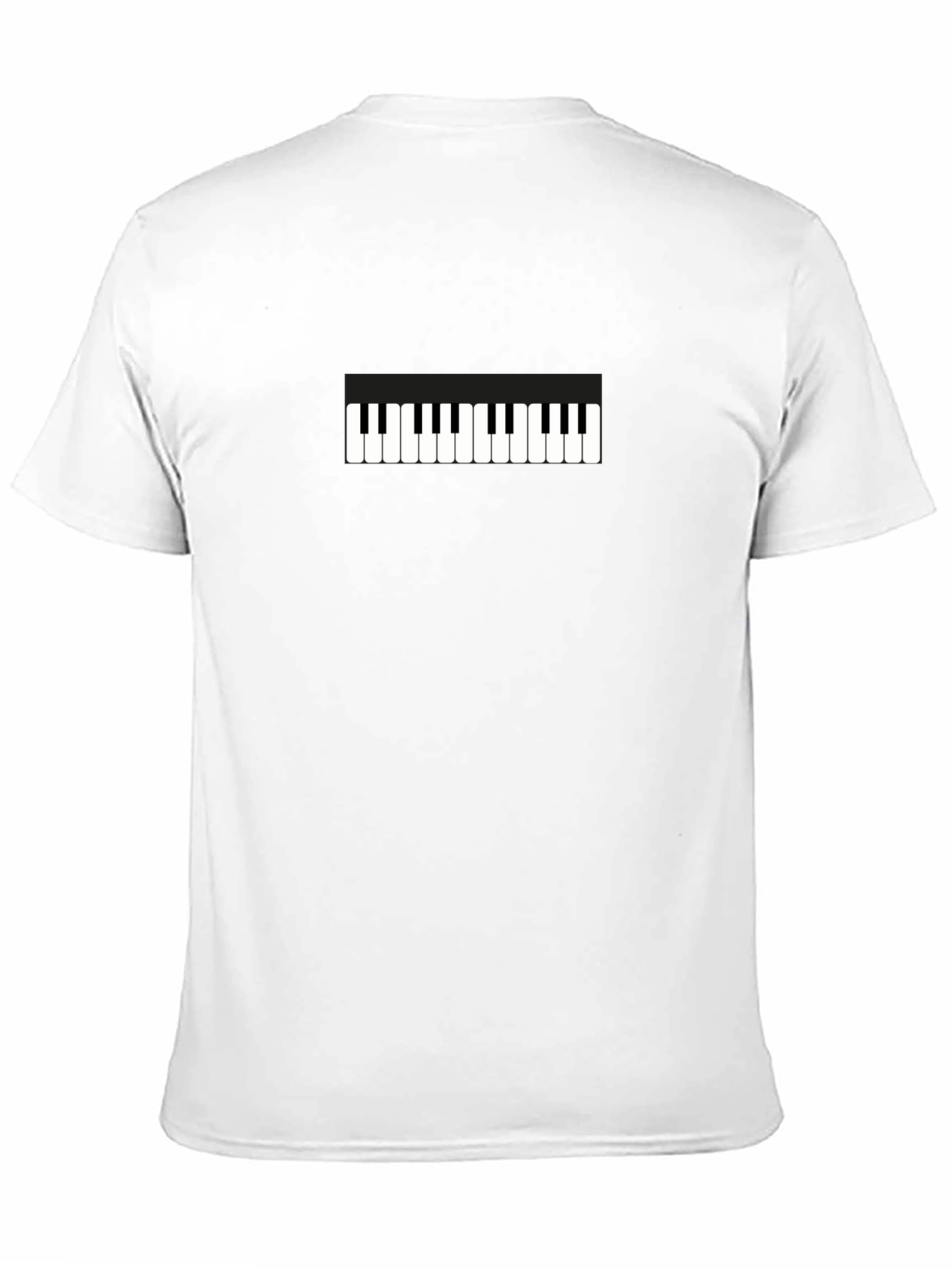 Piano Keys Graphic Tee - Black Unisex T-Shirt
